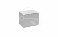 Rozvaděč nástěnný GrandN Duo 9U 450mm, dveře plech, RAL7035, GrandND-9U-645-21-G