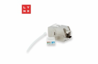 LYNX keystone, STP Cat6a, samozařezávací, stříbrný