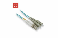LYNX duplexní patch kabel MM, OM3, LC/SC, 50/125µm, 10m
