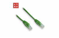 LYNX UTP patch kabel Cat5e, PVC, CCA, 20m, zelený