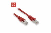 LYNX FTP patch kabel Cat5e PVC, CCA, 2m, červený