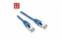 LYNX FTP patch kabel Cat5e PVC, CCA, 2m, modrý