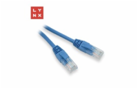 LYNX UTP patch kabel Cat5e, PVC, CCA, 5m, modrý
