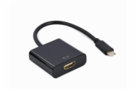 Gembird adaptér USB-C (M) na HDMI (F), 4K@60H, 0,15m kábel, čierny