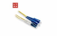LYNX duplexní patch kabel SM, OS2, LC/SC, 9/125µm, 3m