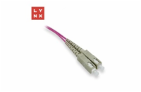 LYNX duplexní patch kabel MM, OM4, SC/SC, 50/125µm, 0,5m