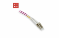 LYNX duplexní patch kabel MM, OM4, LC/LC, 50/125µm, 15m