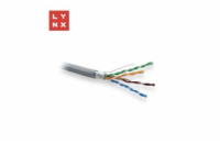 LYNX FTP kabel Cat5e, PVC, 0,5mm, celoměděný, vnitřní, šedý, box 305m
