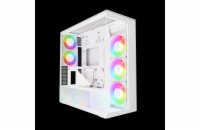ARCTIC skříň Xtender / E-ATX / 2x120mm ARGB fan / 2xUSB / USB-C / vertical GPU kit / čiré sklo / bílá