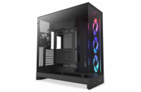 NZXT skříň H9 Flow RGB dvoukomorová ATX / 1x140 RGB mm / 1x 120mm RGB fan / prosklená / černá