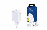 3mk síťová nabíječka - Hyper Charger PD 45W, bílá