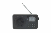 Nedis RDFM2225BK - FM Rádio | 2 W | Napájení Accu / Napájení z USB | Digitální | 2 W | Velikost obrazovky: 1.77 "