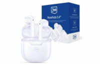 3mk bezdrátová stereo sluchátka MovePods 5.4, stereo, nabíjecí pouzdro, bílá