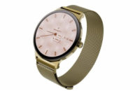 Garett Smartwatch Verona 2 zlatá, gold MESH steel