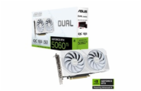ASUS VGA NVIDIA GeForce RTX 5060 Ti DUAL OC 16G WHITE, 16GB GDDR7, 3xDP, 1xHDMI
