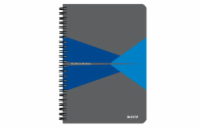 Leitz zápisník Office A5 čtverečkovaný, drátěná vazba, PP desky