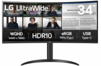 LG UltraWide/34WR55QK-B/34"/VA/wQHD/100Hz/5ms/Černá/2R