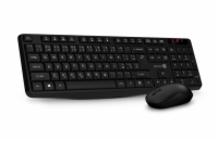 Connect IT OfficeBase Wireless Combo bezdrátová černá klávesnice + myš - černá Bezdrátový set klávesnice a myši s dosahem až 10 m, multimediálními klávesami a snadným připojením přes USB nano přijíma