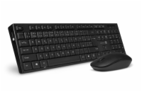 Connect IT Combo bezdrátová klávesnice + myš (+1x AAA +1x AA baterie) CZ/SK - černá Bezdrátový set klávesnice a myši CKM-7500-CS s tenkým profilem, CZ/SK lokalizací, výškovým nastavením a dosahem až 