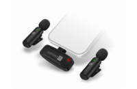 Connect IT Wireless Lavalier mikrofon set USB-C (2 ks + přijímač) - černá Profesionální set 2 bezdrátových mikrofonů s USB-C přijímačem, výdrží až 4?h a dosahem 20?m. Ideální pro podcasty, rozhovory 