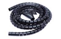Connect IT Trubice pro vedení kabelů Winder, 2.5m x 20mm - černá Praktická trubice na uspořádání kabelů – délka 2,5?m, průměr 20?mm. Flexibilní plast, uzamykací systém a snadné vedení kabelů díky při
