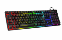 Connect IT NEO herní klávesnice, CZ/SK - černá Herní klávesnice CKB-3590-CS s CZ/SK layoutem, ocelovým šasi a 9 RGB módy včetně „Rainbow Voice Command“ reagujícího na zvuk. Programovatelné podsvícení