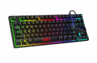 Connect IT NEO Compact herní klávesnice, CZ/SK - černá Kompaktní TKL herní klávesnice CKB-3589-CS s RGB podsvícením, CZ/SK layoutem, multimediálními klávesami a prémiovým opletem – ideální pro hráče 