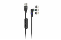 Connect IT Magnetic PowerLink Datový kabel 3v1 (USB-C/Lightning/MicroUSB), 2m - černá Univerzální magnetický kabel CCA-2200-BK 3v1 s konektory USB-C, Lightning a MicroUSB. Ohebná hlava, přenos dat i 