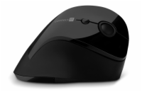 Connect IT For Health Gloss ergonomická vertikální bezdrátová myš (+1x AA baterie) - černá Ergonomická bezdrátová myš CMO-2700-BK s lesklým metalickým efektem a precizní optikou. Skvělé řešení proti 