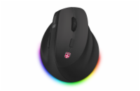 Connect IT For Health Cloudy bezdrátová vertikální myš - černá Vertikální ergonomická myš CMO-2620-RH s tichým chodem a RGB podsvícením. Funkce TriMode umožňuje připojení až ke třem zařízením. Skvělá