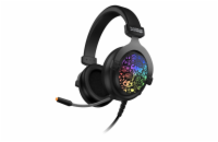Connect IT Doodle RGB herní sluchátka s mikrofonem, 2xJack+USB - černá Profesionální gamingová sluchátka DOODLE RGB (CHP-6501-BK) s flexibilním mikrofonem a RGB podsvícením pro hráče počítačových her
