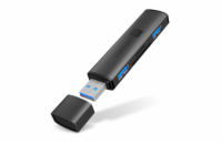 Connect IT Compact 4v1 USB-A hub + čtečka karet (2xUSB-A 3.0, 1xSD, 1xMicroSD) - černá Kompaktní USB-A hub Connect IT Compact 4v1 (CHU-4060-AN) rozšíří váš počítač o 2× USB 3.0 porty a čtečku SD/micr