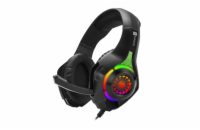 Connect IT Biohazard RGB herní sluchátka s mikrofonem, 1xJack+USB - černá Herní sluchátka Connect IT Biohazard RGB (CHP-4511-BK) nabídnou sklápěcí mikrofon, pohodlné náušníky a výrazné RGB podsvícení