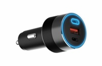 WG - Nabíječka do auta 3x USB 130W, 1x USB-C PD 100W + 1x USB-C 30W + 1x USB-A 18W, černá