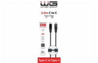 WG - Datový kabel Type-C na Type-C, 2 metry, černá