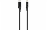 WG - Datový kabel Lightning MFi na Type-C, 1 metr, 3A, černá