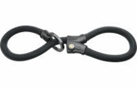 Zámek ABUS 1806/110 black INFINITY LOOP - černá