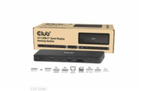 Club3D Dokovací stanice USB-C 14v1, 2xHDMI, 2xDP, 3xUSB-C, 1xUSB-C PD, 2xUSB, 1xRJ45, 1x3.5mm, microSD/SD, černá