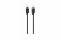 iPEAX TEXTILNÍ KABEL USB-C / USB-C 1M, USB 2.0 ČERNÝ