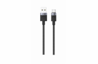 iPEAX TEXTILNÍ KABEL USB-A / USB-C 1,5M, USB 2.0 ČERNÝ