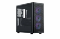 Cooler Master case Elite 502, Průhledná bočnice, ATX, 3x 120mm ARGB Fan, černá