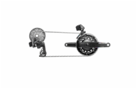 Sada SRAM Force AXS 2X E1 Electronic HRD (brzdové/řadící páky s FM třmeny, řetěz Force 114