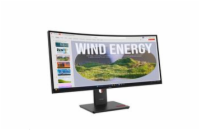 Lenovo LCD ThinkVision T34wd-40 + MC60 34" curved 3440x1440 VA/6ms/300 cd/m2/3000:1/Repro/HDMI/DO/3xUSB-A/3xUSB-C/RJ45/VESA/černá
