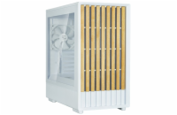 Zalman skříň P10 Namu / miniT/ 3x120mm fan / USB 3.0 / USB-C / dřevěné doplňky / bílá