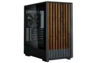 Zalman skříň P10 Namu / miniT/ 3x120mm fan / USB 3.0 / USB-C / dřevěné doplňky / černá