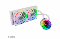 AKASA chladič CPU vodní - SOHO 240 bílý ARGB 1700