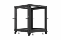 LANBERG OTEVŘENÝ RACK 12U 19" 600X600-1100 NASTAVITELNÝ ČERNÝ