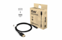 BAZAR - Club3D Kabel USB-C na DisplayPort 2.1, 10K60Hz, DSC1.2, UHBR10, 1m - Poškozený obal (Komplet)