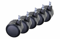 AROZZI Wheel Pack PU XL/ univerzální sada náhradních koleček pro herní židle