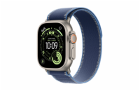 Apple Watch Ultra 3 GPS + Cellular 49mm Natural Titanium Case with Blue/Bright Blue Trail Loop - M/L